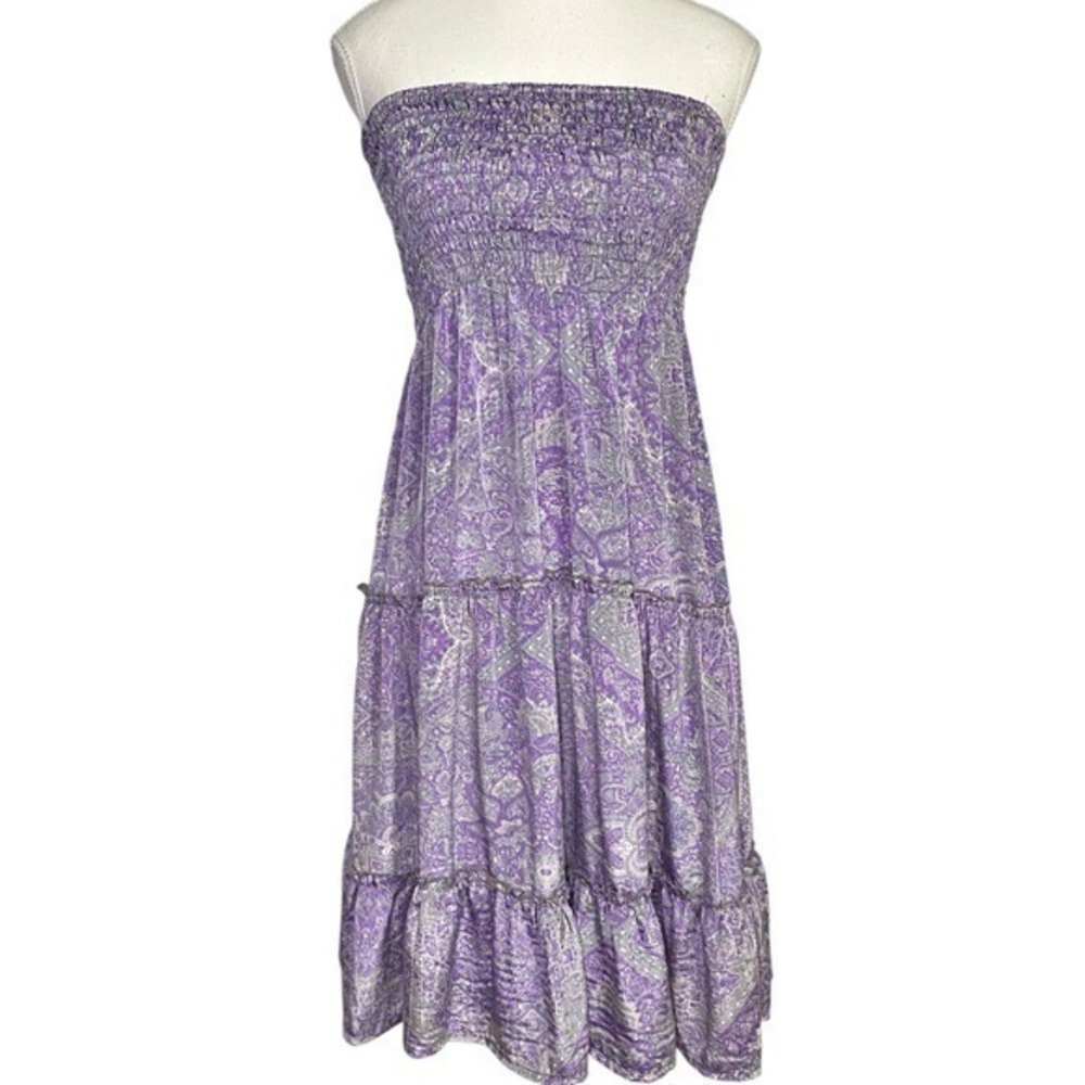 Perry Walker Collective Convertible Dress/Skirt - Purple Paisley Print